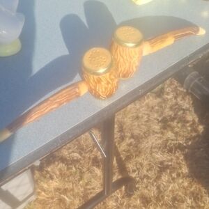 Rustic Antler Salt and Pepper Shakers